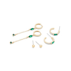 ALDO Green Elastane Earrings