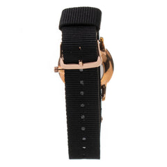 ARABIANS Schwarze Textiluhr