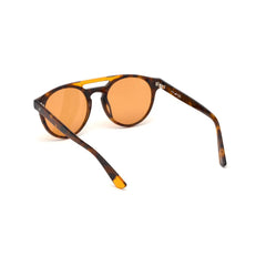 WEB EYEWEAR Braune Sonnenbrille aus Kunststoff