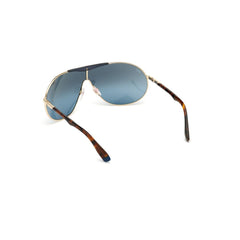 WEB EYEWEAR Goldene Sonnenbrille aus Metall