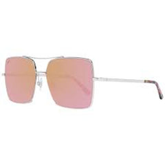 WEB EYEWEAR Sonnenbrille aus silbernem Metall