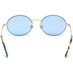 WEB EYEWEAR Goldene Sonnenbrille aus Metall