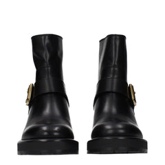 Chloé Stiefeletten aus schwarzem Leder