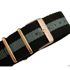 DEVOTA & LOMBA Schwarze Nylon Sportuhr