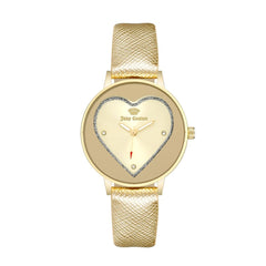 Juicy Couture Goldfarbene Kunststoff-Armbanduhr