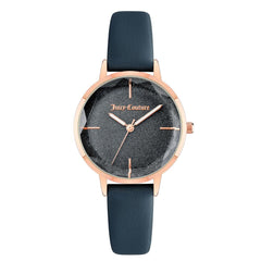 Juicy Couture Blue Plastic Dress Watch