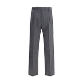 Prada Gray Wool Oves Aries Dress Pants