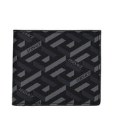Versace Black Fabric Wallet