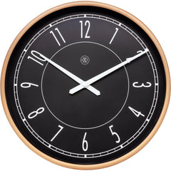 NEXTIME Schwarze Kunststoffuhr