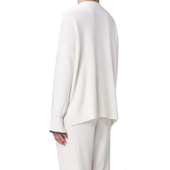 Brunello Cucinelli Weißer Kaschmirpullover
