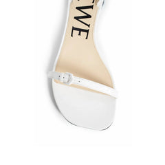 Loewe Plateau-Sandalen aus weißem Lammleder