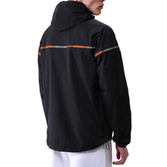 Marcelo Burlon Schwarze Jacke aus Polyamid