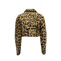 Dsquared² Brauner Kalbsledermantel