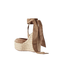 Gianvito Rossi Espadrilles aus beigefarbenem Kalbsleder
