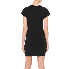 Moschino Couture Schwarzes Baumwoll-Freizeitkleid