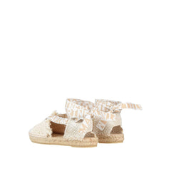 Stella McCartney Espadrilles aus beigefarbenem Canvas