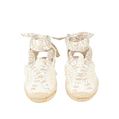 Stella McCartney Espadrilles aus beigefarbenem Canvas