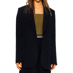 Stella McCartney Blazer aus schwarzer Viskose