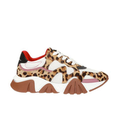Versace Chunky-Sneakers aus beigem Leder
