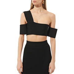 Alexander McQueen Schwarze Tanktops aus Elastan