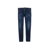 Dsquared² Blaue Baumwoll-Skinny-Jeans