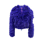 Dsquared² Bomberjacke mit blauer Feder