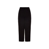 Balmain Black Viscose Casual Pants