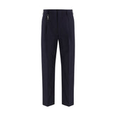 Prada Blue Cotton Casual Pants