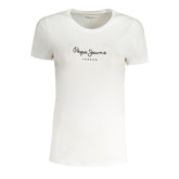 Pepe Jeans Bianco Cotton Women T-Shirt