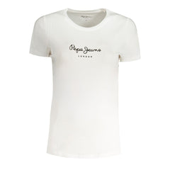 Pepe Jeans Bianco Cotton Women T-Shirt