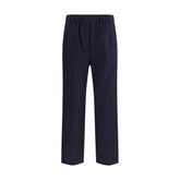 Max Mara Blue Wool Casual Pants