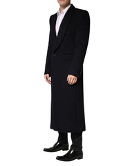 Dolce & Gabbana – Schwarze, einreihige Trenchcoat-Jacke