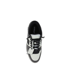 Off-White Gray Calf Leather Bos Taurus Low Top Sneakers