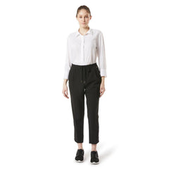 Gas Black Polyester Casual Pants