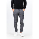 Gas Gray Cotton Cargo Pants