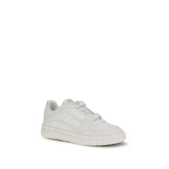 Valentino Garavani Weiße Kalbsleder Bos Taurus Low Top Sneakers