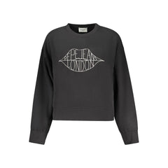 Pepe Jeans Damen-Sweatshirt aus schwarzer Baumwolle