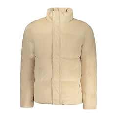 Gewehr Beige Polyester Herrenjacke