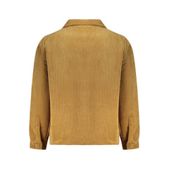 Rifle Marrone Polyester Herrenhemd