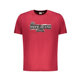 Pepe Jeans Red Cotton Men T-Shirt