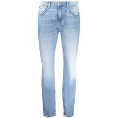 Pepe Jeans Blue Cotton Tapered Jeans