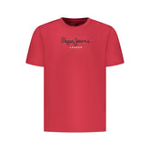 Pepe Jeans Red Cotton Men T-Shirt