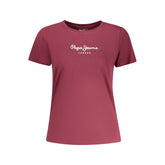 Pepe Jeans Rosso Cotton Women T-Shirt