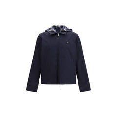 Burberry Blue Polyester Rain Coat