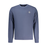 North Sails Blue Cotton Men Sweatshirt