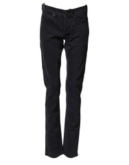 Siviglia Schwarze Jeanshose aus Baumwolle für Damen, gerader Schnitt