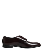 Dolce & Gabbana Schwarze Leder-Derby-Schnürschuhe für Herren