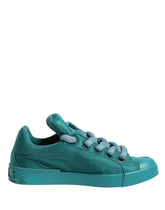 Dolce & Gabbana Petrolfarbene Portofino Herren-Low-Top-Sneaker