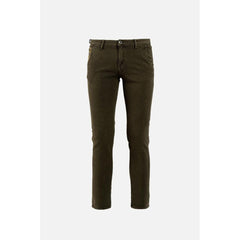 Gas Brown Cotton Casual Pants