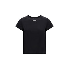 PINKO Black Cotton T-Shirt